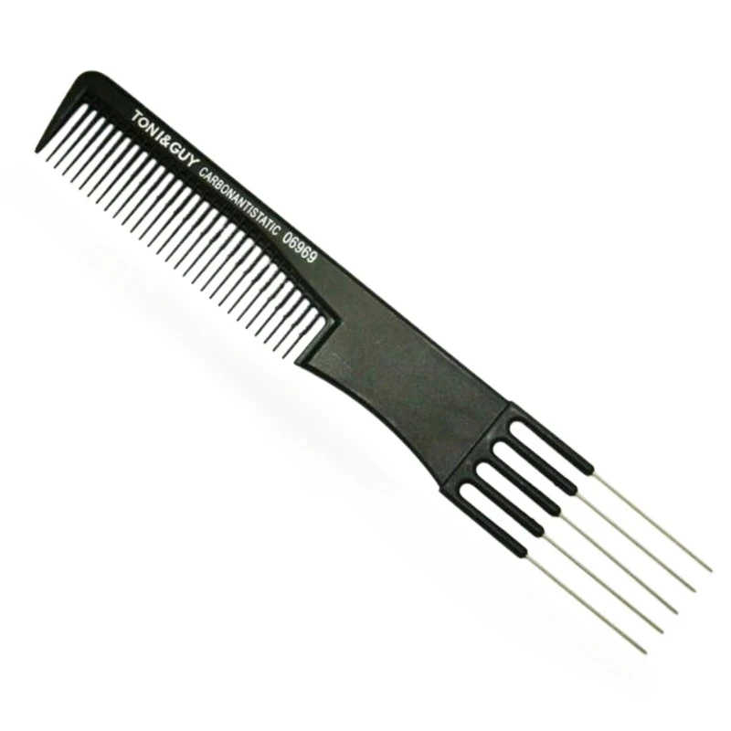 Professional Hair Tail Combs Stainless Steel Salon Cut Styling Comb Spiked Hair Care Styling Tools Barber Accessories Fine Teeth