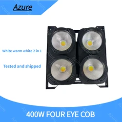 Azure 4Eyes 400W LED COB Blinder Professional Audience Stage Lighting Effect DMX DJ Disco Bar Club Party Wedding Birthday Lights