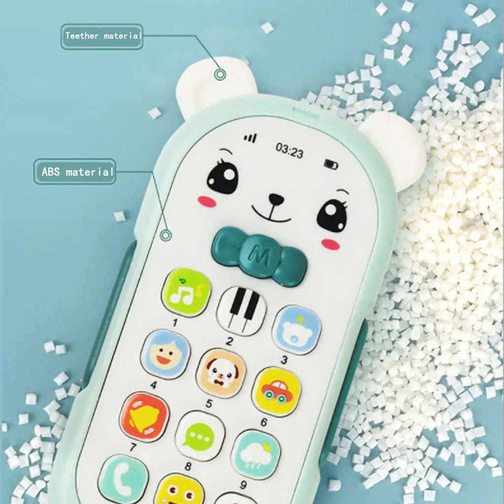 Baby Phone Toys Early Educational Mobile phone Toys Boys Girls Learning Gift Pretend for 1 2 Year Old with Sound and Music