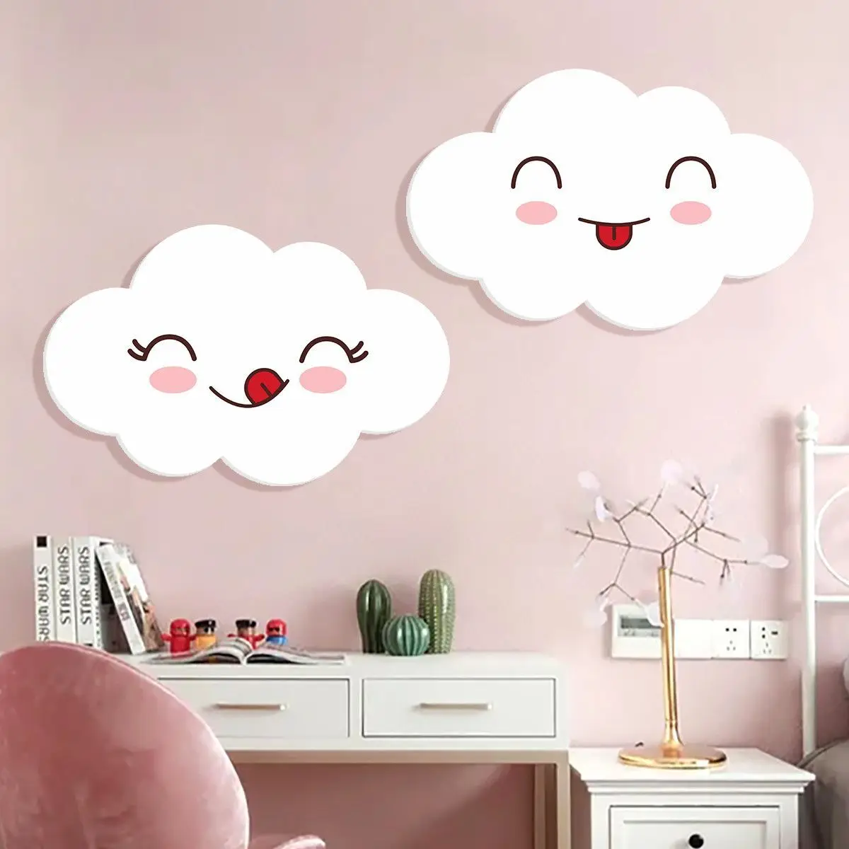 

Three-dimensional Wall Stickers Girls Boy's Room Bedhead Decoration Shading Hole Filling Artifacts Roof Sofa Background Decor