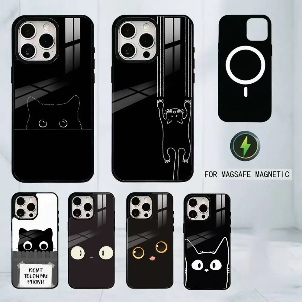 Cats Phone Phone Case For iPhone17,16,15,14,13,12,11 Plus,Pro Magnetic For Magsafe Wireless Charging