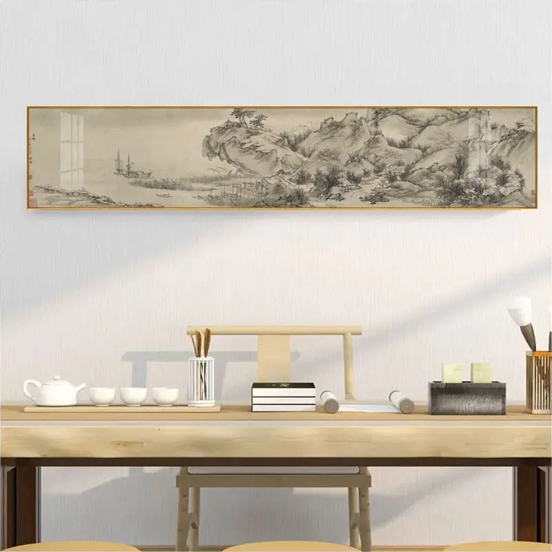 

Traditional Chinese Restaurant Famous Wu Hong Landscape Wall Art Poster Canvas Painting Print Study Living Room Home Décor