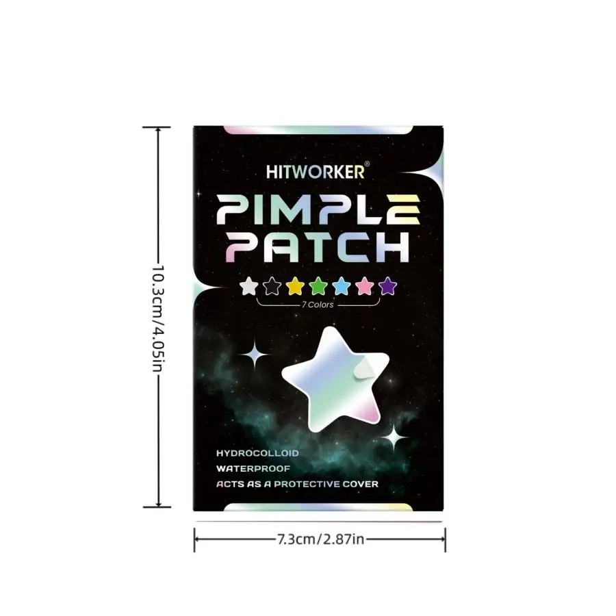 280/560/840pcs Acne Patches, Suitable for All Skin Types, 7 Colors, 2 Sizes, No Preservatives and Alcohol, Daily Facial Skincare