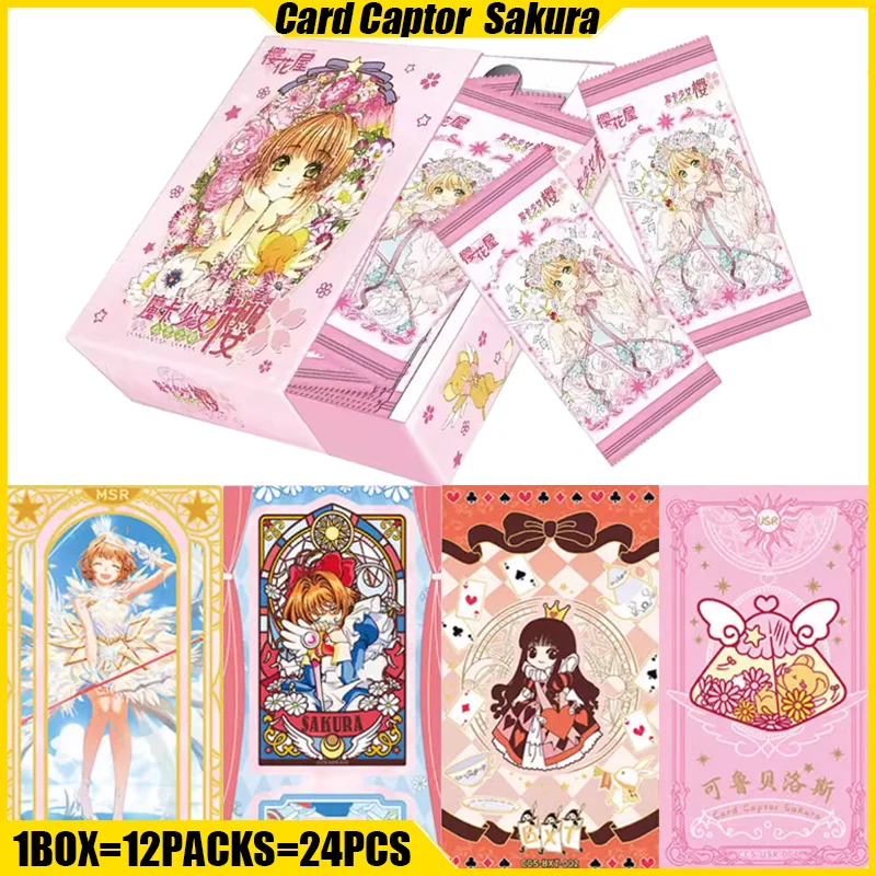 SAKURA HOUSE Card Captor Sakura Cards Anime Collection Cards Mistery Boxes Board Games Toys Birthday Gifts for Boys and Girls