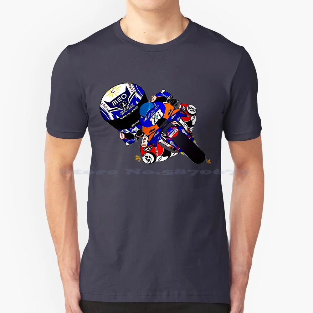 Racing T Shirt 100% Cotton Tee Miguel Oliveir Championship Motorcycle Racer Racing Mandalika Circuit