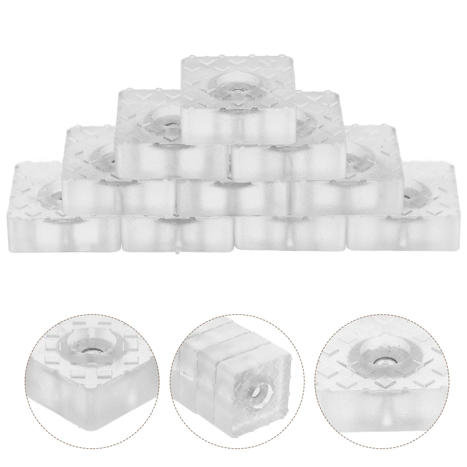 

10pcs Silicone Chair Leg Covers Non Slip Furniture Feet Floor Protectors Anti Scratch Rubber Bumpers Transparent Durable Soft