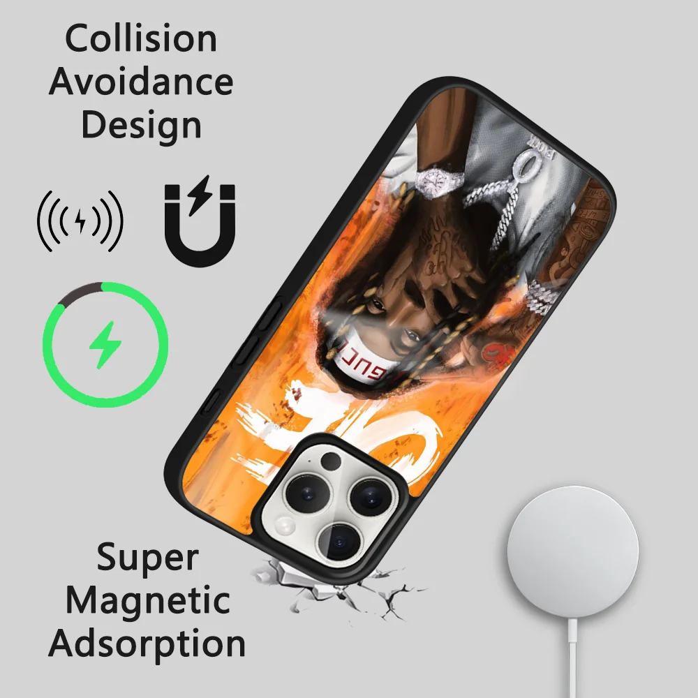 K-king von capa de telefone para iphone 15 14 13 12 11 pro max plus mini espelho capa magnética magsafe caso de carregamento sem fio