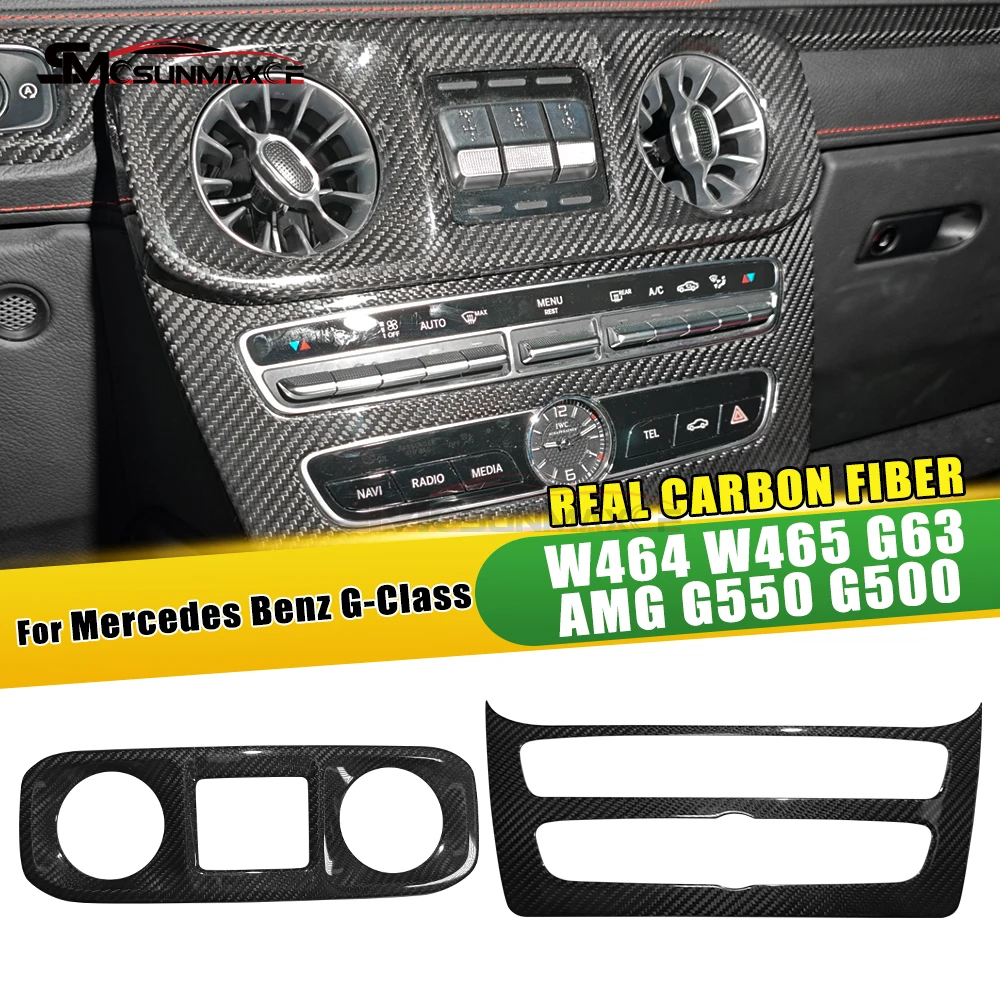 

Для Benz G Class W464 G500 G63 2019-2025 углеродное волокно автомобильный режим центрального управления рамка кондиционер вентиляционные отверстия аксессуары для интерьера
