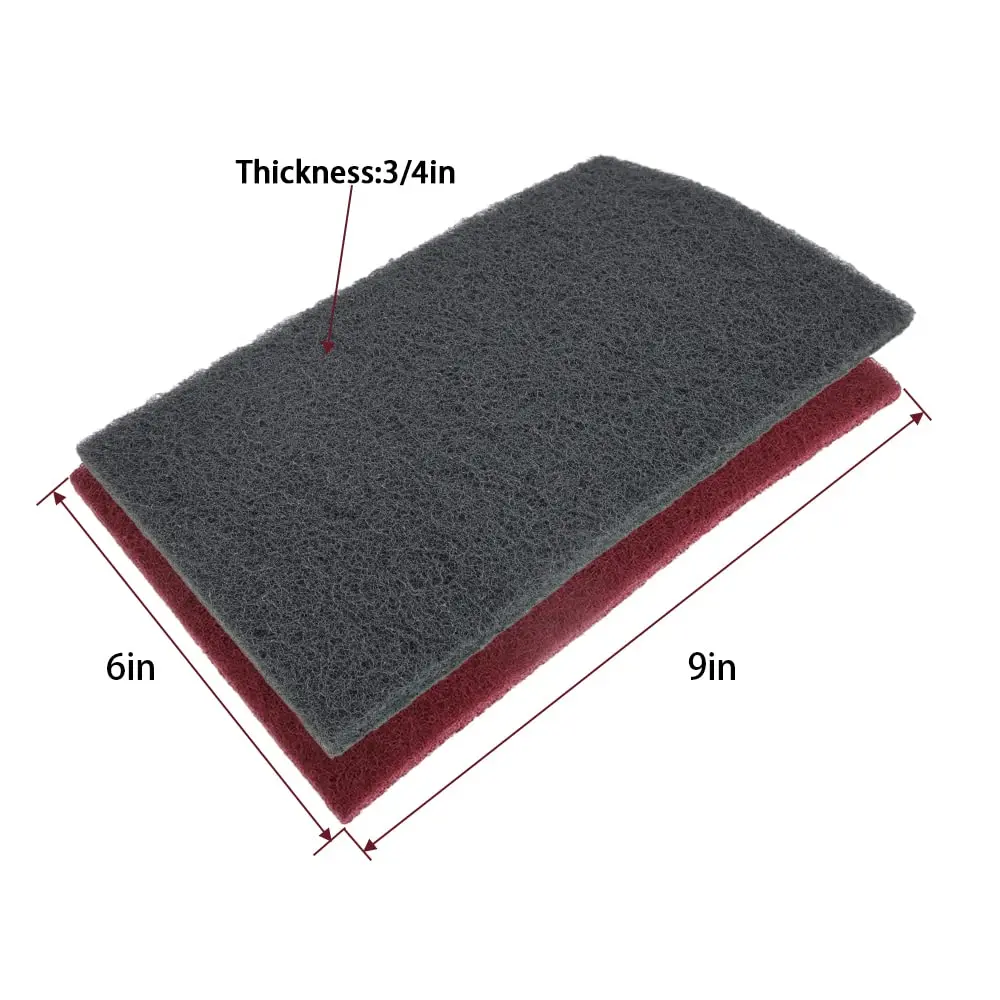 8 szt. 6 cali X9 Cal podkładka chroniąca przed zarysowaniem podkładka do szorowania zadrapania szlifowanie czyszczenie mieszanie farby przyczepność