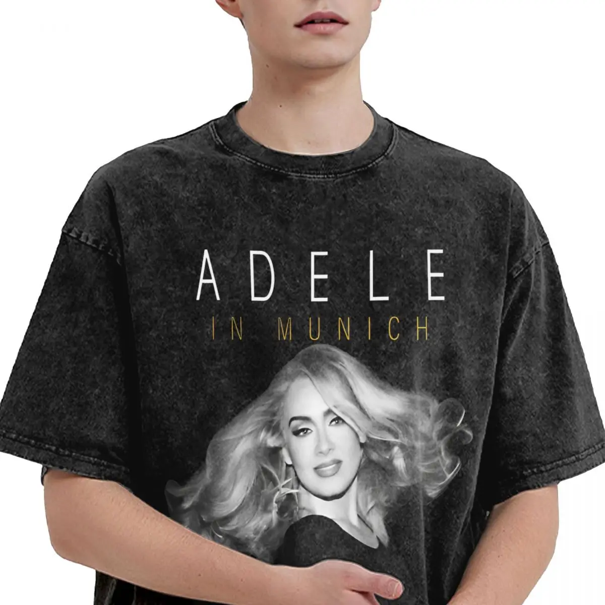 Adele Munich Tour August 2024 Printed T Shirt Beach Y2K Basic T-Shirts 2024 Cotton Fashion Tshirt For Man Short Sleeves Tops