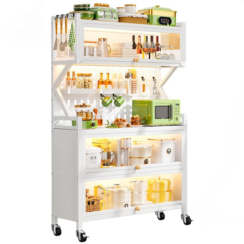 Fashion Hotel Furniture Kitchen Cabinets European Style Pub Designer Multi-layer Cupboard Indoor Canteen Floor Storage Cabinet
