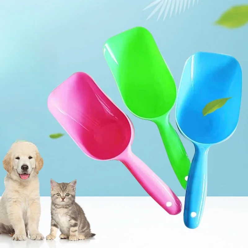 Pet Feeding Shovel Cat Food Scoop Dog Food Spoon Puppy Cat Bird Ferret Rabbit Food Feeder Scoop Shovel Spade Dishes Tool