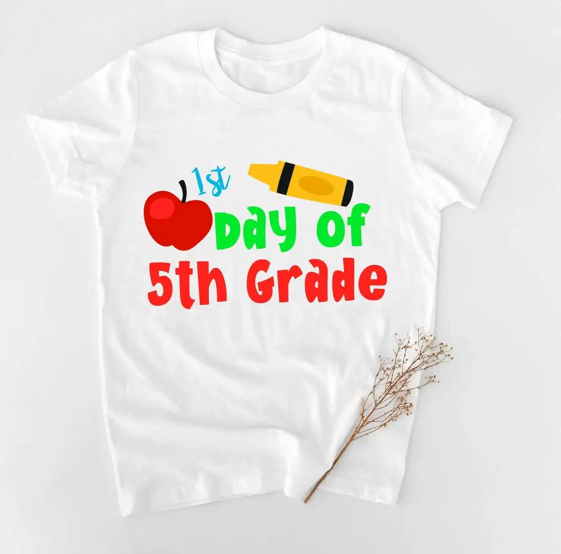 5Th Grade T Shirt Back To School First Day Of 1St Fifth