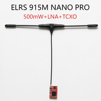 ELRS 915M NANO PRO ExpressLRS Receiver 500mW RX With T type Antenna TCXO LNA Filter Long Range For RC FPV Drones Airplane Parts