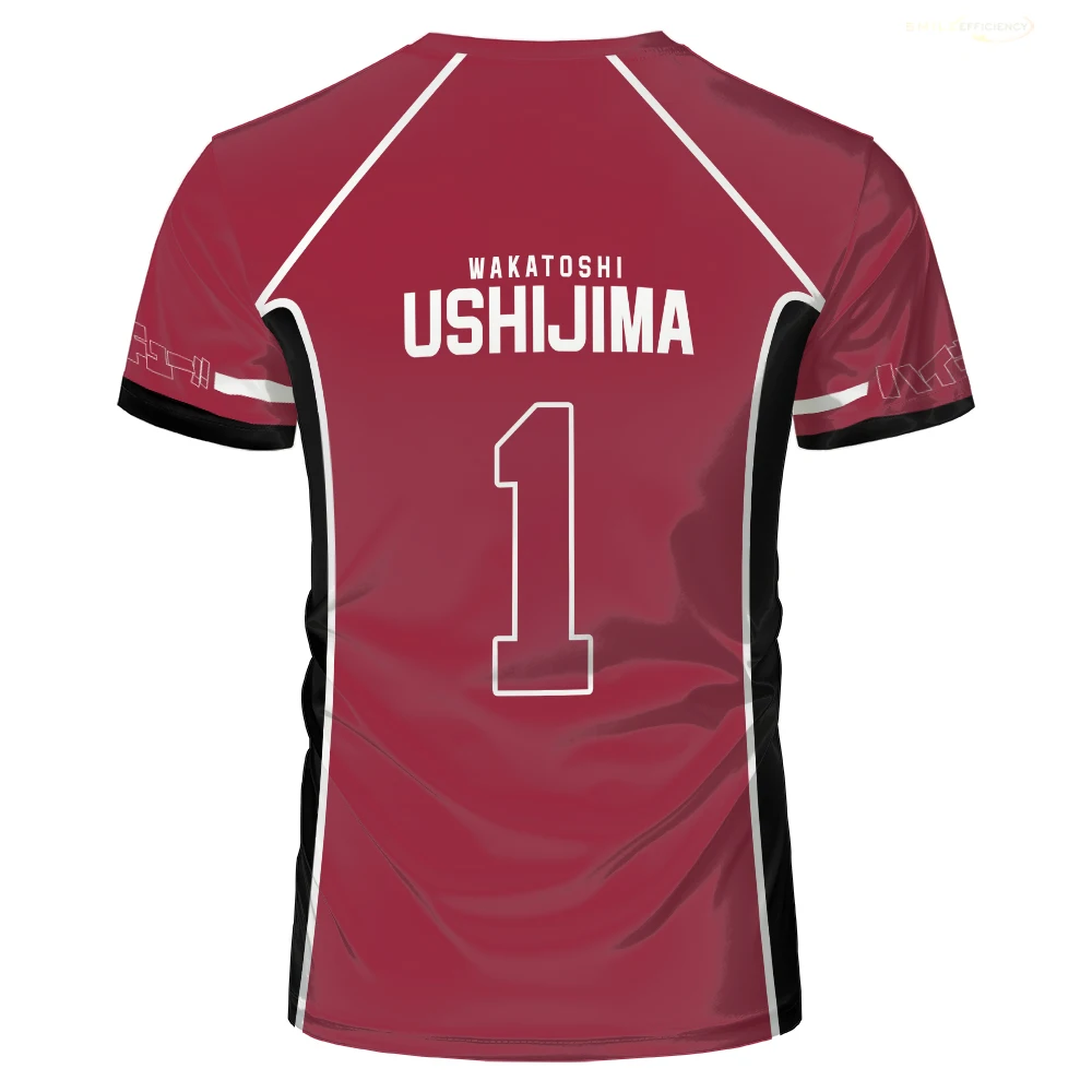 Janpan Anime Haikyuu Fukurodani Red Cosplay T-shirts Cartoon Costume Men's T Shirt Karasuno High School Boys Volleyball Jerseys image 5