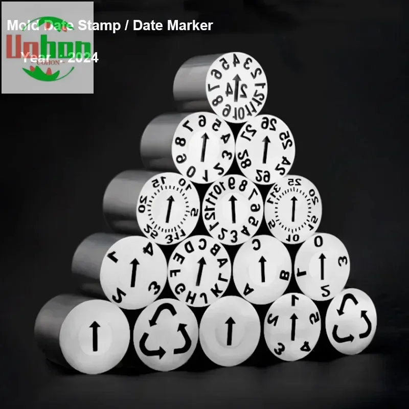 

10PCS Plastic Mold Accessories Date Stamps Mould Date Code Inserts Date Marked Pins