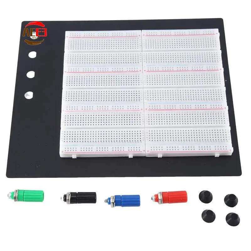 

AEE3-2200 Points Solderless PCB Breadboard Mini Universal Test Protoboard DIY Bread Board