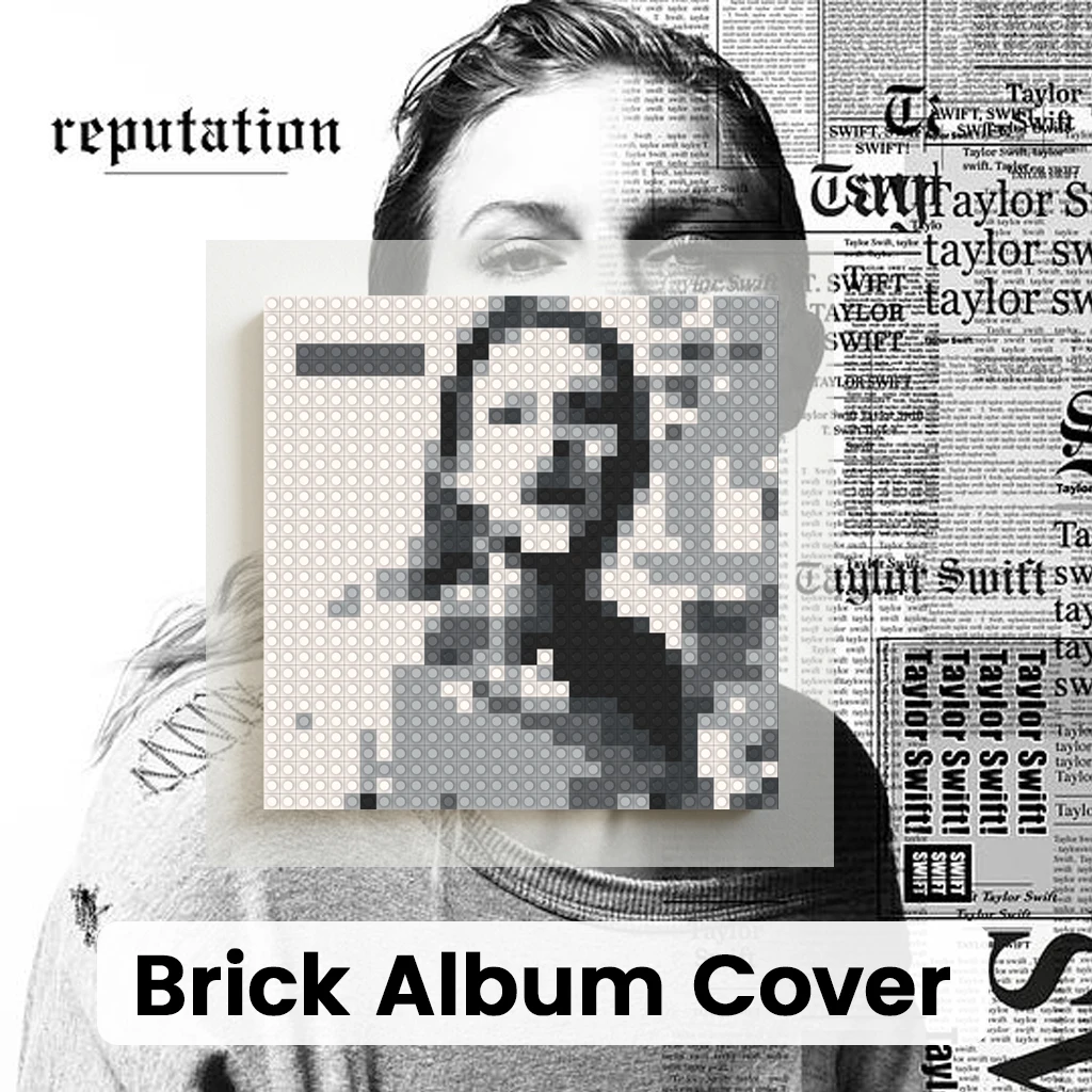 

Музыкальный постер-мозаика с обложкой альбома Тейлор, строительные блоки MOC, настенное искусство, декор для дома и гостиной, музыкальный подарок