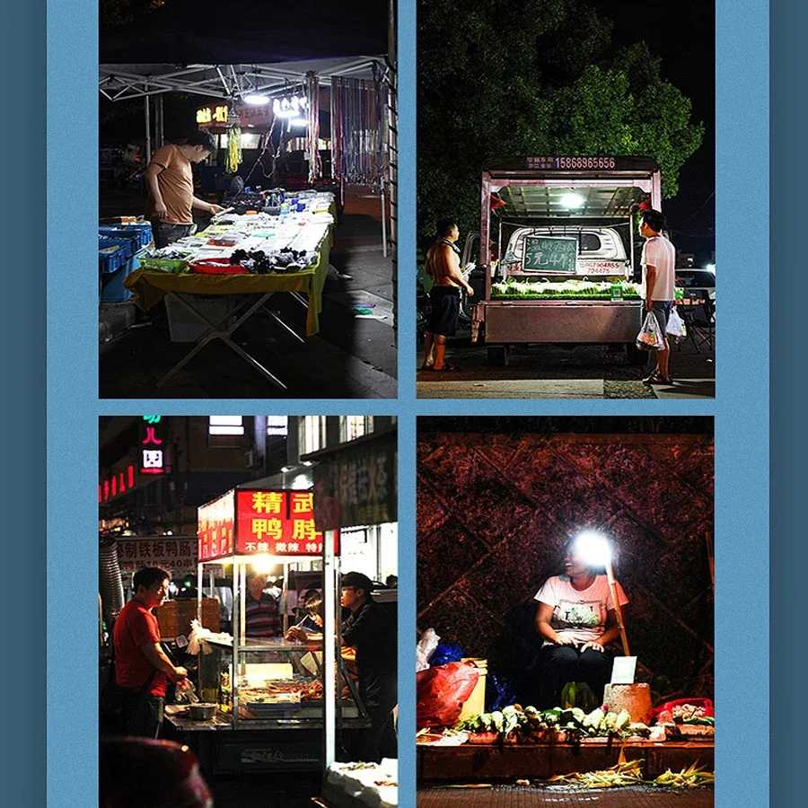 3 in 1 磁気 USB 充電式キャンプライトパワーバンクポータブルランタン懐中電灯屋外緊急テントガーデンナイト用