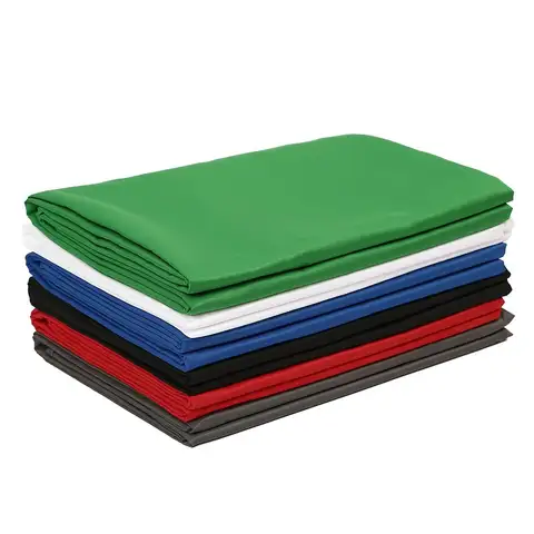 写真撮影用背景布　滑らかグリーンホワイトブラック　純綿クロマキーエスクリーン　写真スタジオ　ライブストリーミング