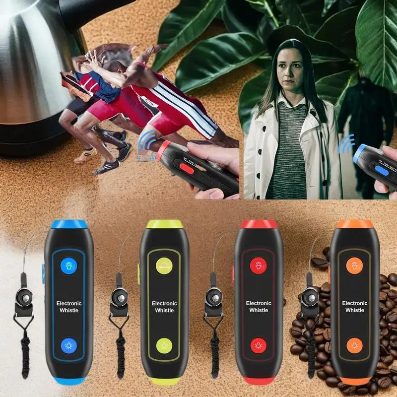 صافرة كهربائية مع مصباح يدوي متكامل، مثالية للحكام والمدربين الرياضيين وP.E. المعلمون #1