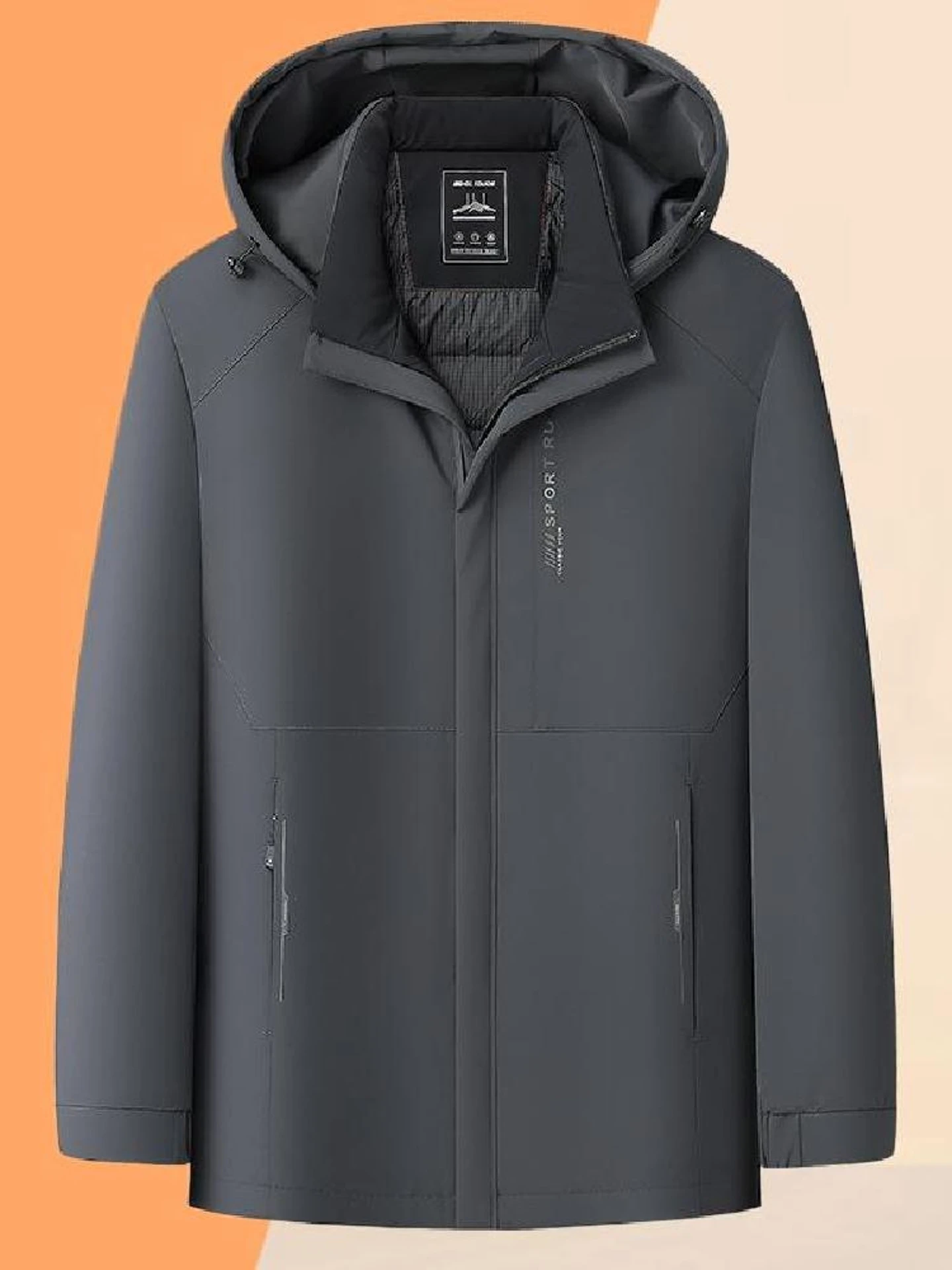 

Мужская легкая пуховая куртка со съемным капюшоном, новая зимняя модель для повседневной носки, городской стиль, белый пух