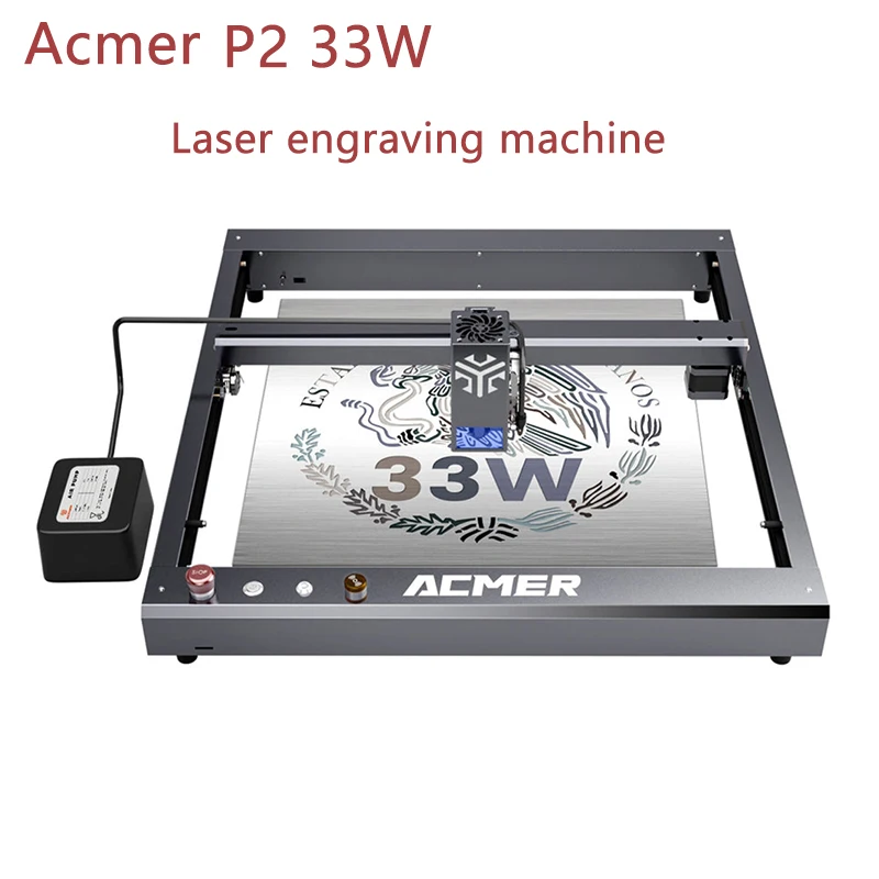 ACMER P2 33W Laser Engraver Cutting Machine Metal Engraving Air Assist WIFI Control CNC Metal woodworkers Engraving Machine