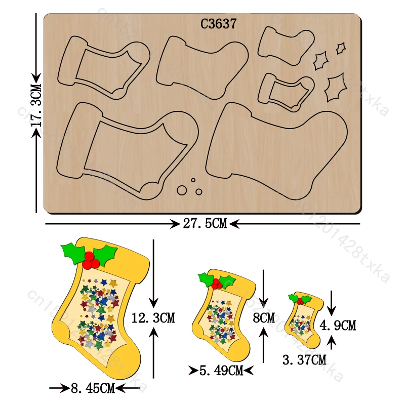 

Новые рождественские носки и перчатки деревянные штампованные штампы для скрапбукинга пресс-формы C3637