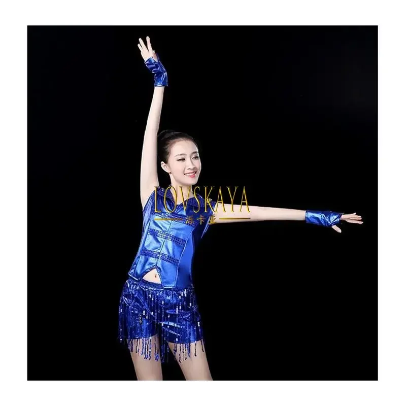 New Adult Sequined Jazz L Dance Costume Modern Dance Performance Costume Ds Performance Costume Cheerleading