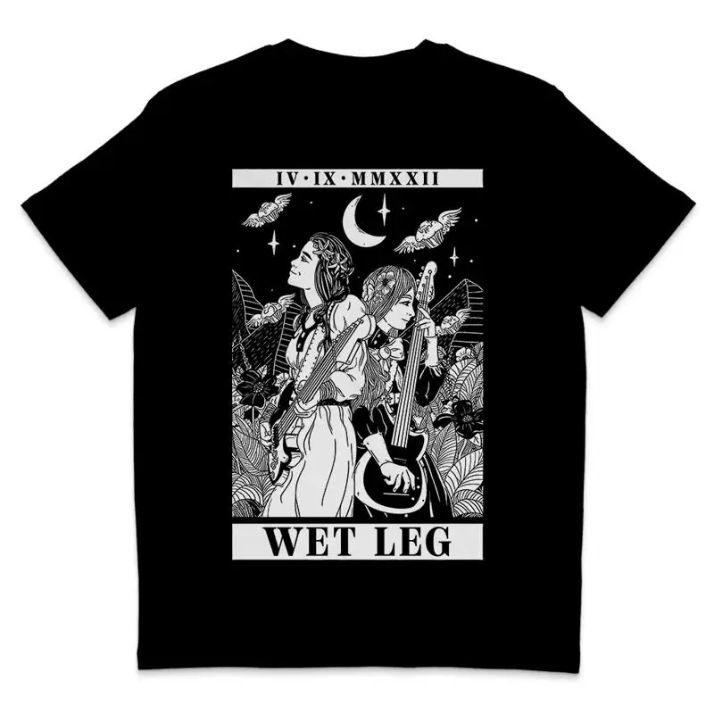 Carta de tarô de perna molhada Indie Ilha de Wight Girl Group Goblin Core Camiseta