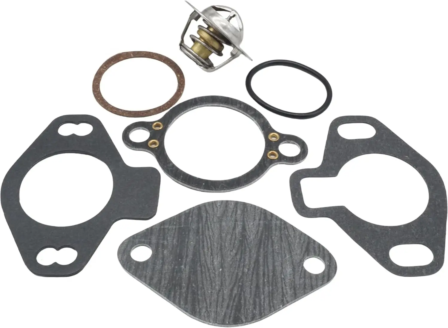 18-3668 Thermostat Repair Service Kit for Mercruiser 4.3L 5.0L 5.7L 7.4L V6 V8 SternDrive Motors replaces 807252Q4 807252T4 8072