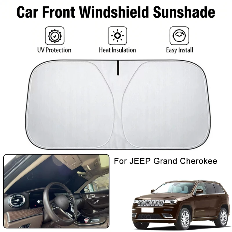 

Car Front Windshield Sunshade Cover For JEEP Grand Cherokee UV Block Heat Insulation Auto Interior Sun Protection Accessories