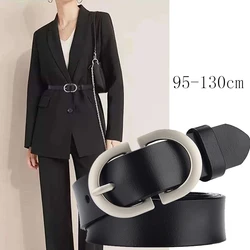 Cinto de metal ajustável com fivela de alfinete para mulher, cintura de alta qualidade, cinto jeans, moda feminina, designer, luxo, novo, tendência