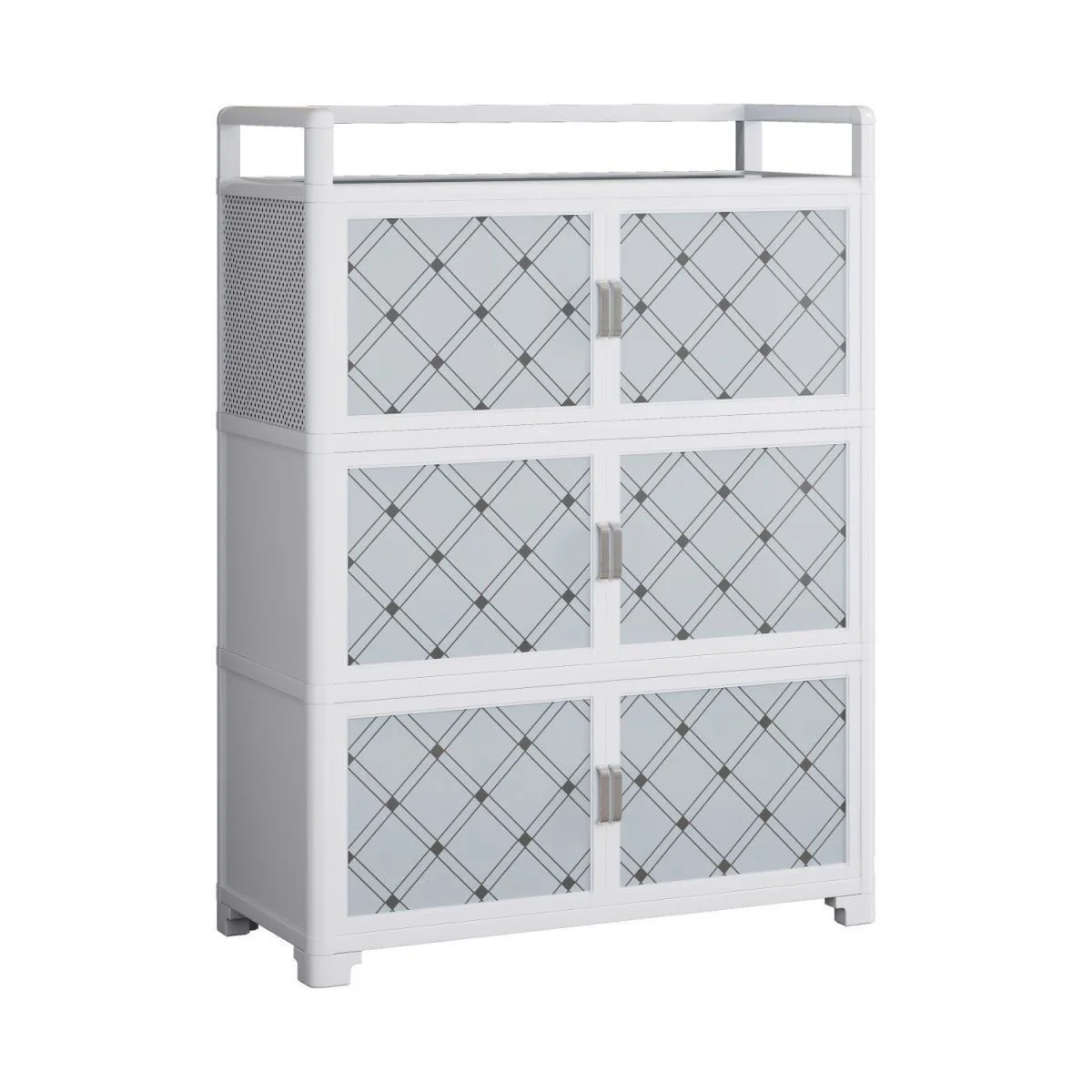 

Aluminum Alloy Side Cabinet Household Kitchen Locker Storage Living Room Kitchen Cabinet