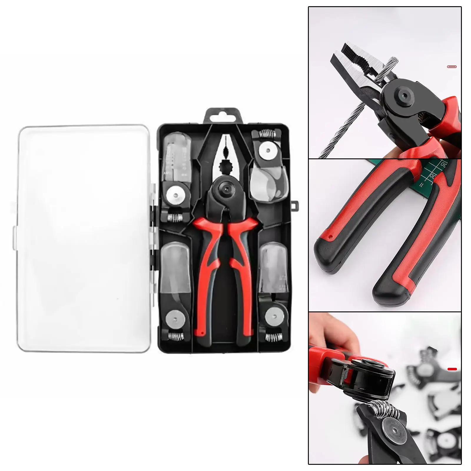 Set di strumenti per pinze Set di strumenti per crimpare Kit di strumenti versatili Pinza diagonale per attrezzature domestiche