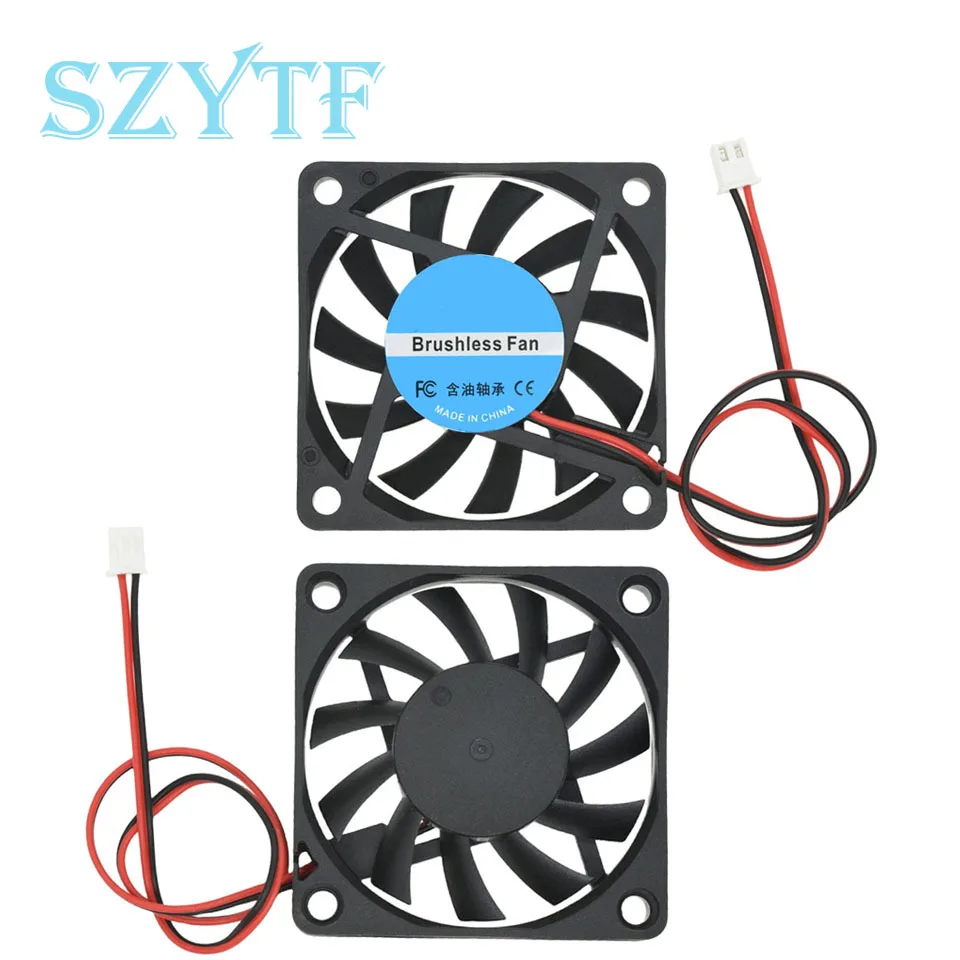 

DC 5/12/24V Hydraulic Cooling Fan Case fan 60*10mm 6010 With 6CM XH2.54-2P Hotend Brushless Cooler Fan