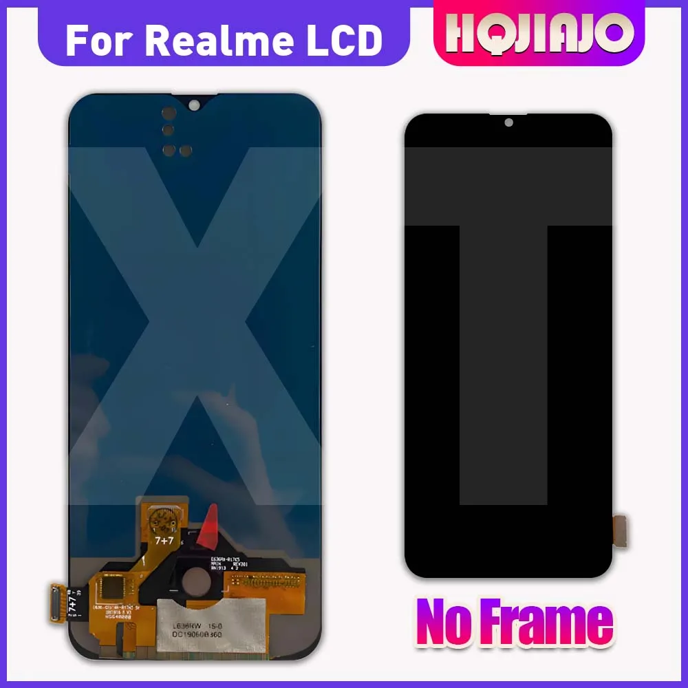 6,4-дюймовый OLED-дисплей для Realme XT, сенсорный экран, дигитайзер в сборе, запасные части для ремонта ЖК-экрана Realme XT RMX1921