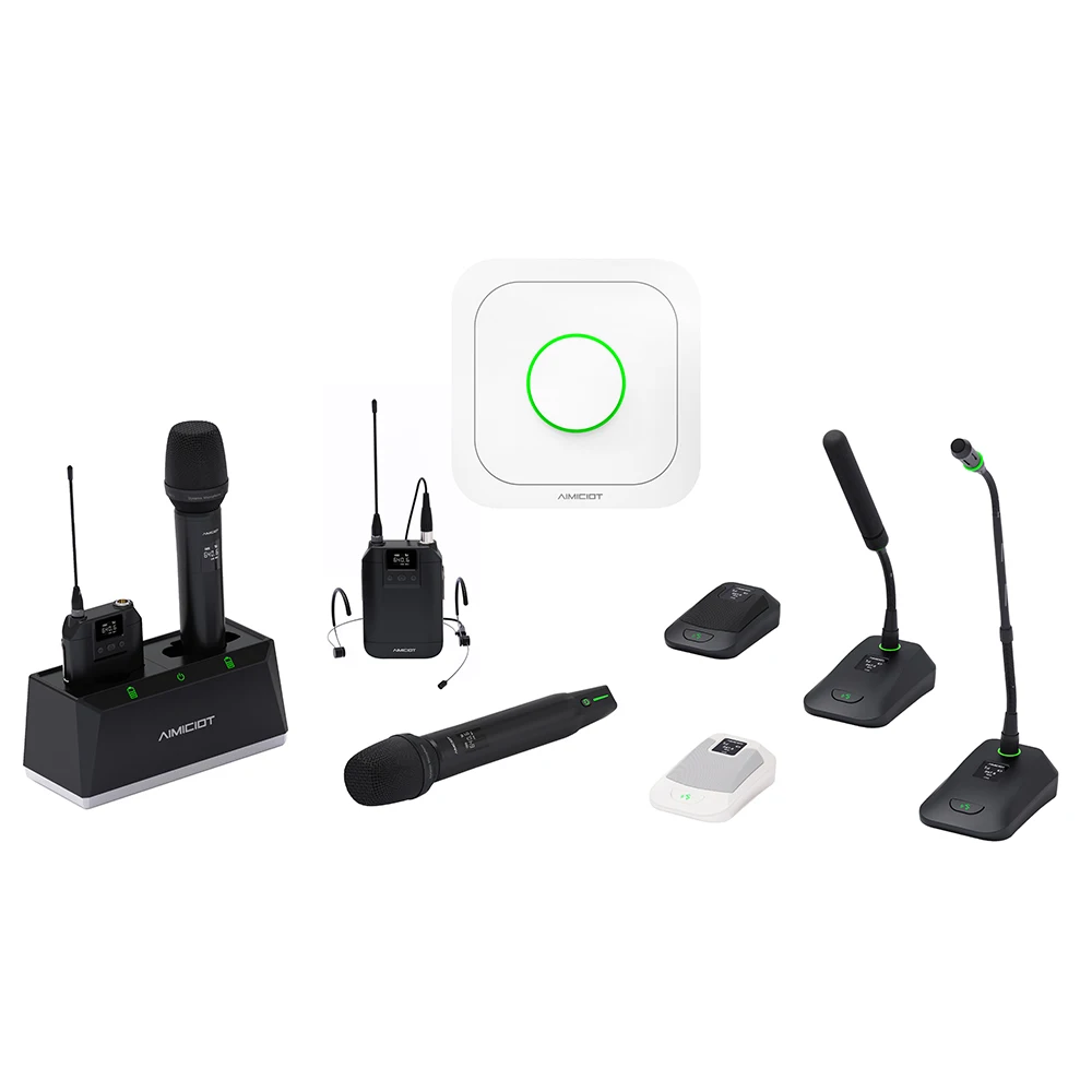 Smart Wireless Meeting System - Camera Tracking, Voting, 5 Speech Modes for Lecture Halls Digital Wireless Conference System