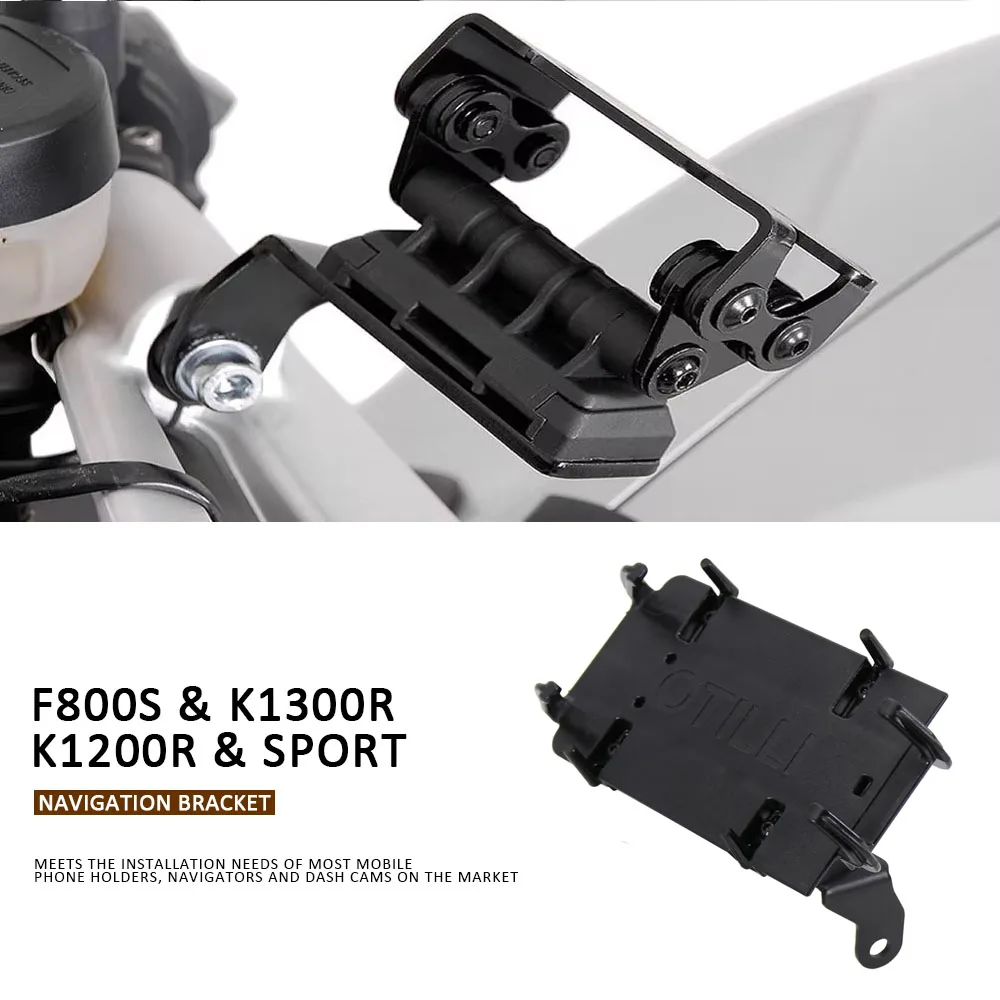 

New F800S 2006 Phone Navigation Bracket Motorcycle Phone Holder USB Charging Mount Stand FOR BMW K 1200 R K1200R Sport K1300R