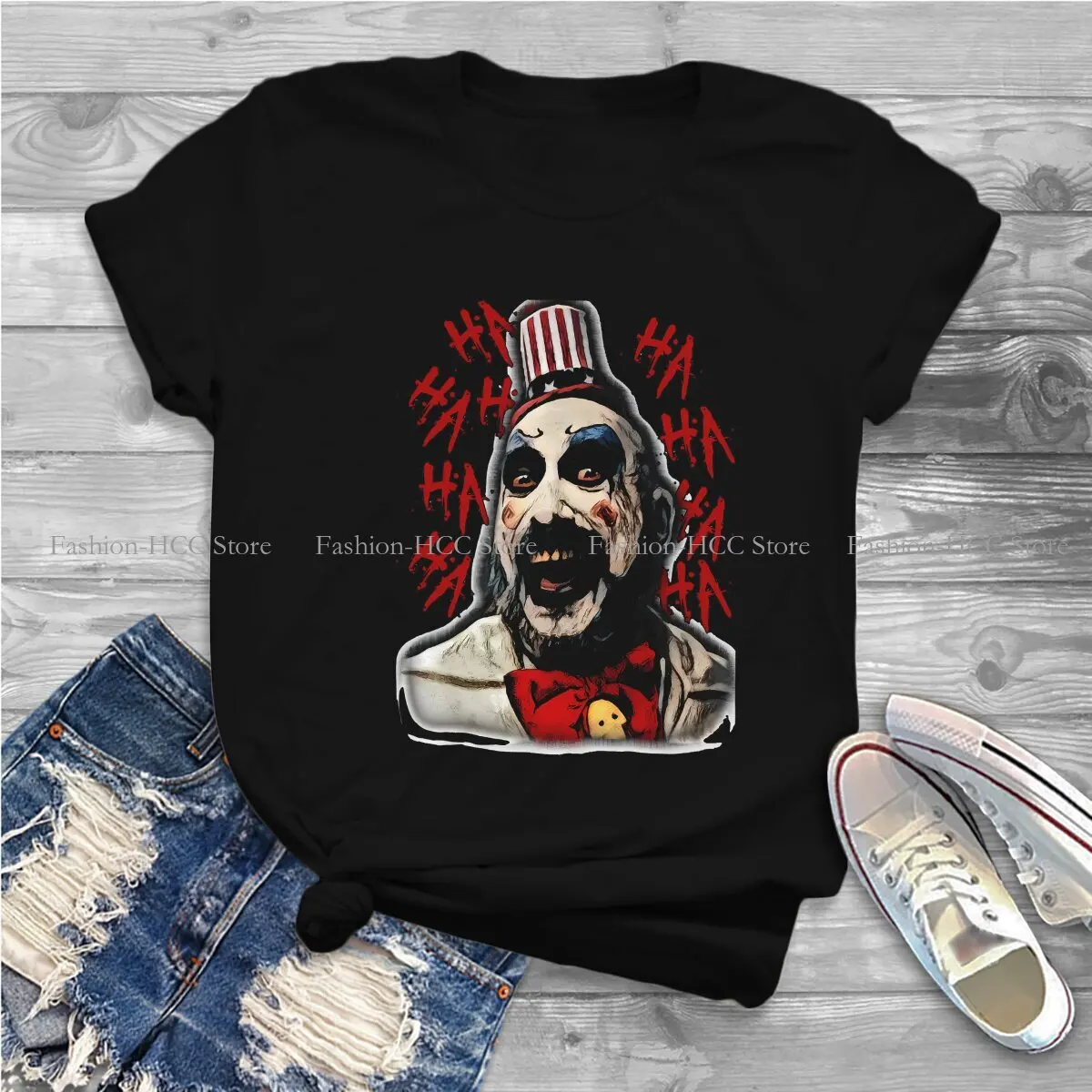 House Of 1000 Corpses Horror Movie Polyester TShirt for Women OMG Soft Casual Tee T Shirt Novelty New Design