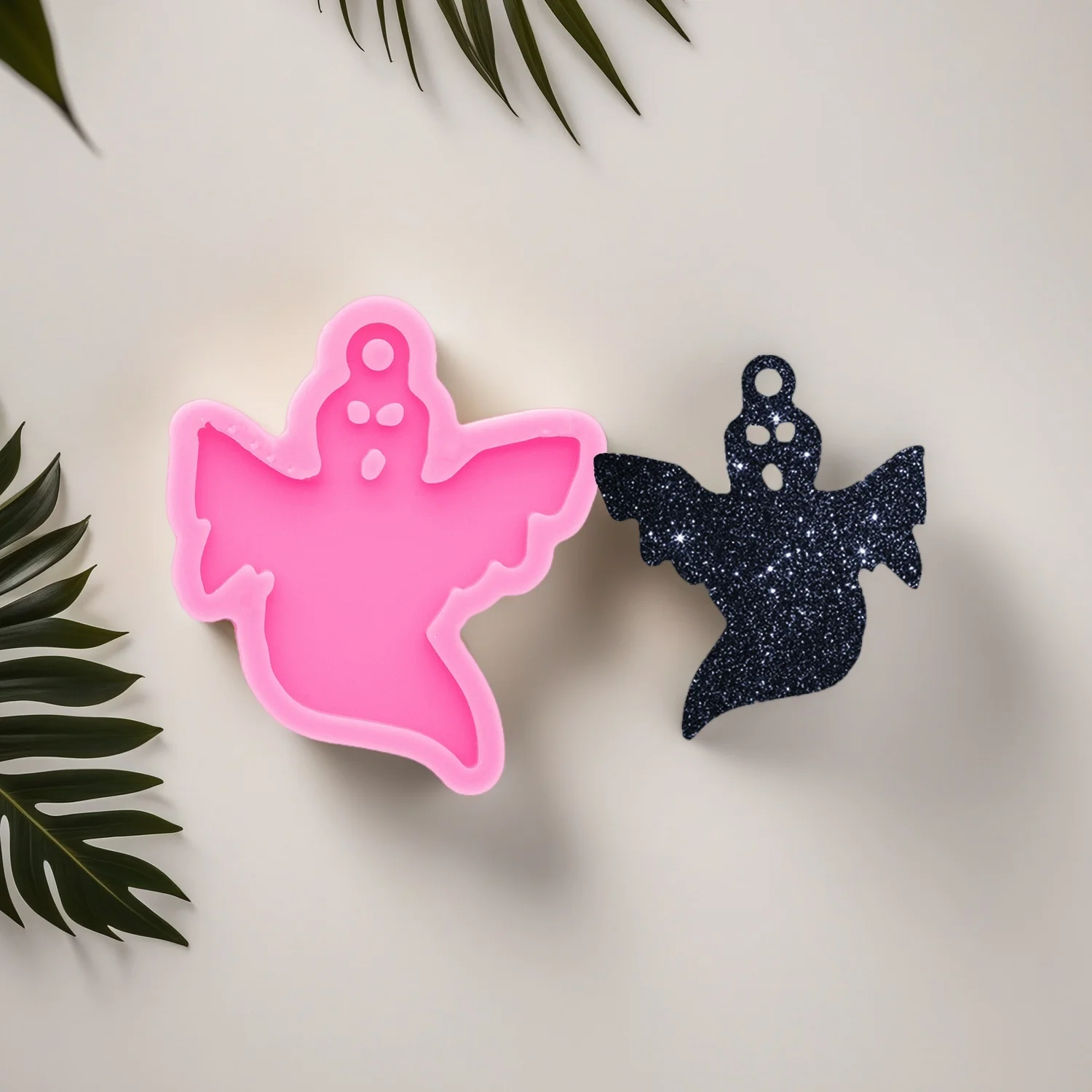 

Силиконовая форма для Хэллоуина из эпоксидной смолы, форма для призраков, сделай сам, форма из смолы для изготовления брелоков, товары для рукоделия