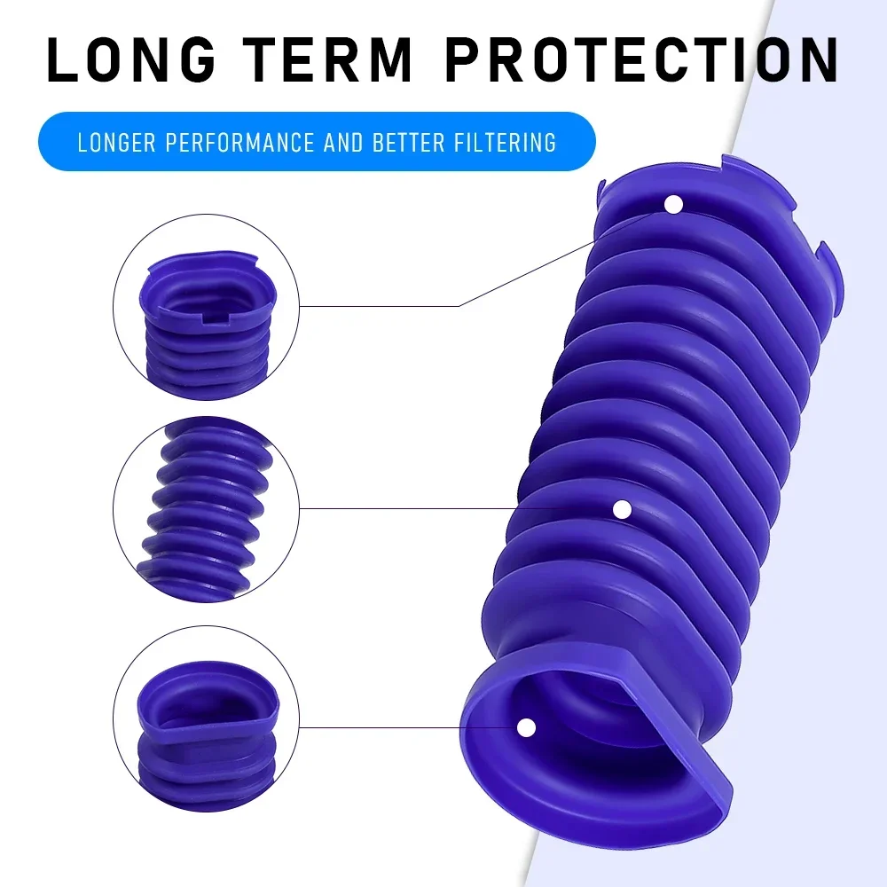 شفط رئيس الأسطوانة خرطوم ل دايسون V8 سليم V10 سليم V15 سليم SV18 SV20 SV10K مكنسة كهربائية ملحق خرطوم أزرق مع أداة