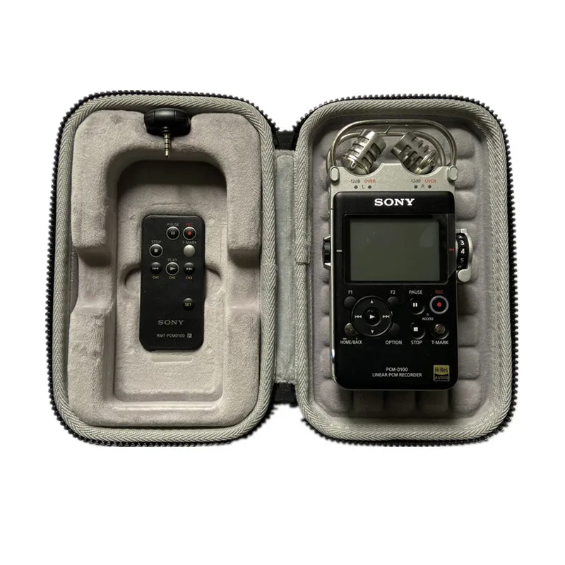 Portable Storage Box Bag for Sony PCM-D100 D100 Digital Voice Recorder Recording Pen Protective Hard Shell Case Cover