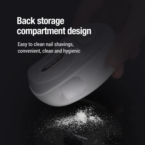 Imagen 2 del producto Cortauñas eléctrico para pulir y pulir con cortauñas automático ligero, cortador de uñas recargable, manicura para bebés y adultos