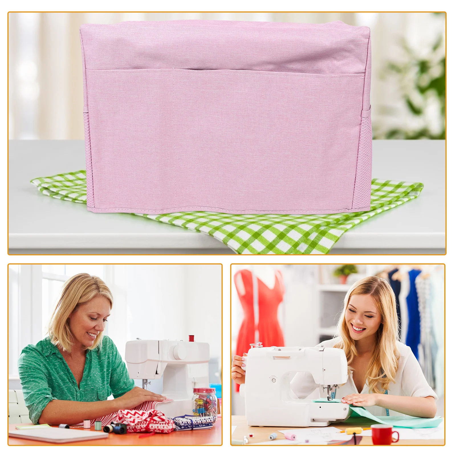 ماكينة خياطة غطاء غبار العالمي صالح البوليستر طوي حامي قابلة لإعادة الاستخدام حقيبة التخزين للمنزل ماكينة خياطة ملحق #6