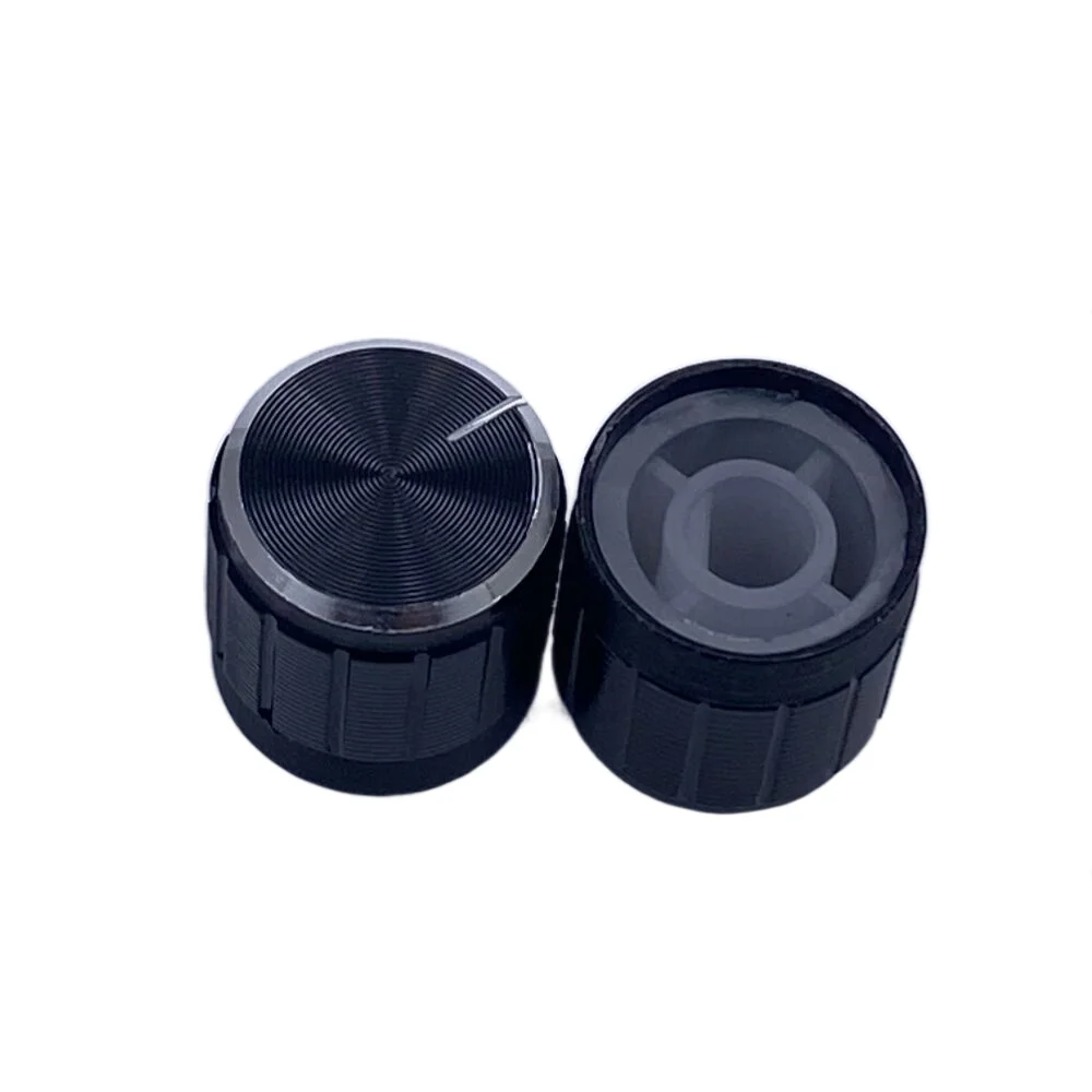 1pcs 15*17mm Volume Knob Aluminum Alloy Potentiometer Knob Cap Control Knob Hat Rotation Switch Knob for 6 mm Hole D Shaft Knob