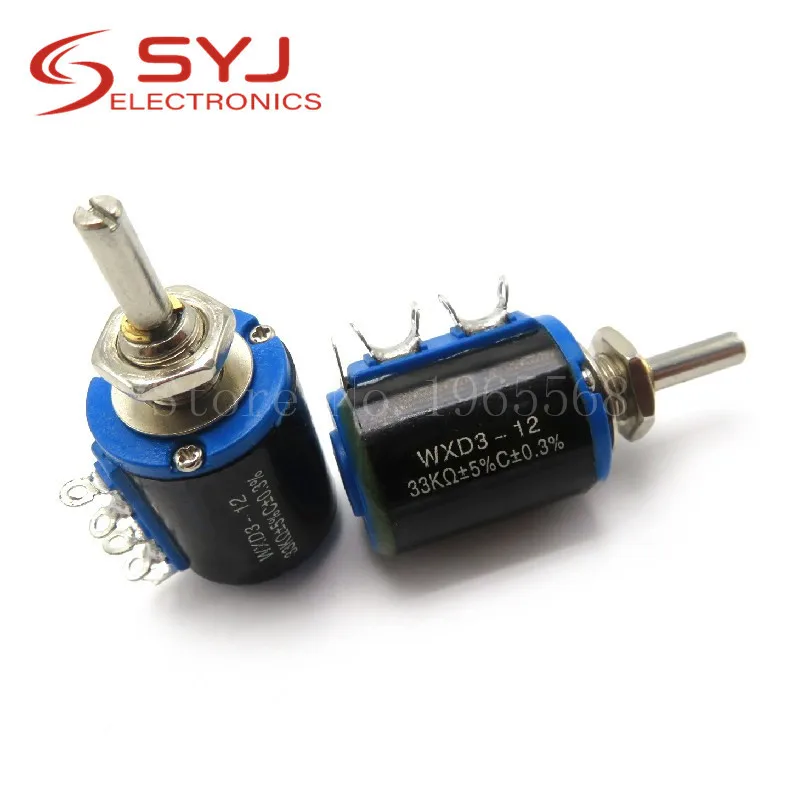 Potenciómetro bobinado piezas, 1 WXD3-12-1W, 100, 220, 470, 1K, 2K2, 3K3, 4K7, 10K, 22K, 33K, 47K Ohm, 100R, 220R, 470R, 2,2 K, 3,3 K, 4,7 K, WXD3-12, 1W