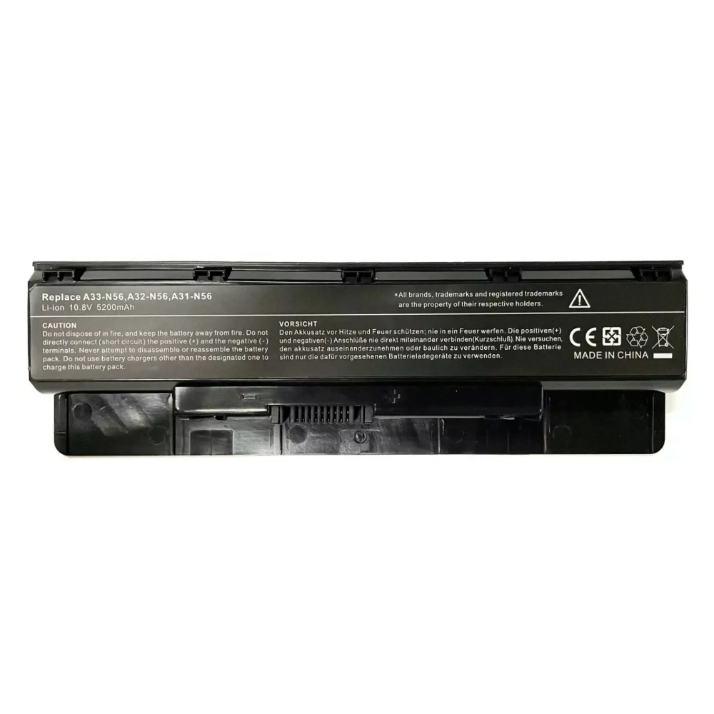 A32-N56 A31-N56 A33-N56 6Cell 5200mAh 11.1V laptop Battery For Asus N46 N46V N46VJ N46VM N46VZ N56 N56V N56VJ N56VM N76 N76V