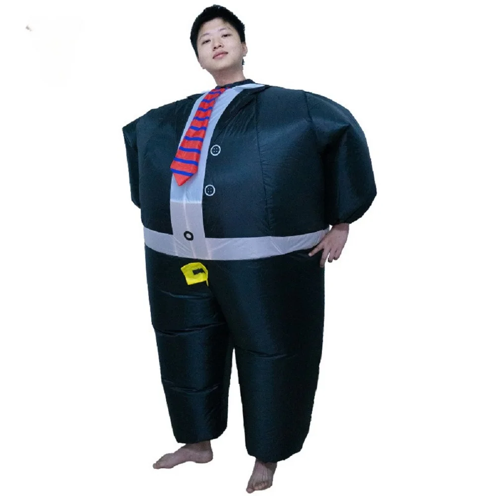 남성용 풍선 의상, 큰 사이즈, 연간 공연용 재미있는 공연 소품, 뚱뚱한 남자의 풍선 의상