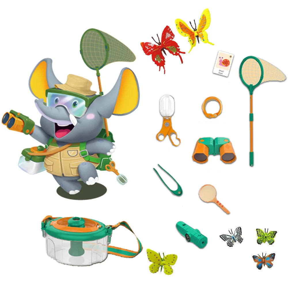 Zestaw do obserwacji owadów motyli edukacyjne zabawki dla dzieci do eksploracji aktywność w plenerze zabawki dla studentów Puzzle do nauki biologii